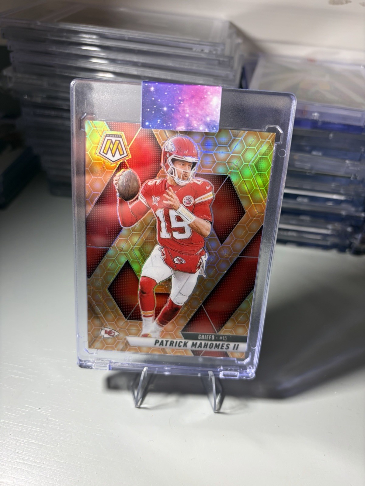 2025 Patrick Mahomes Panini Mosaic Honeycomb Prizms SP Case Hit #200 Chiefs