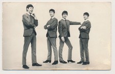 Beatles 1963 ULTRA RARE 'BEATLES CHRISTMAS PHOTO CARD' SIGNED BY JOHN LENNON!