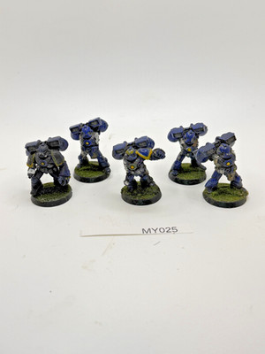 Warhammer 40k Space Marines Jump Pack Marines x5 Job Lot OOP Metal Rogue Trader