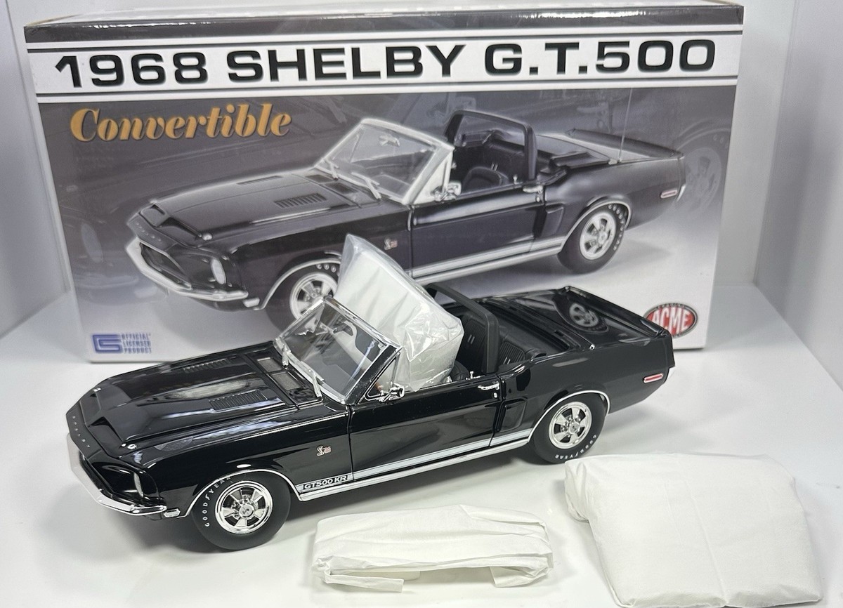 ACME 1/18 Scale 1968 MUSTANG SHELBY G.T. 500”Black Version” | eBay
