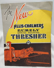 1934 Allis-Chalmers Rumely New Spring Mounted Thresher Sales Brochure