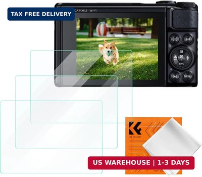 K&F CONCEPT 3 Pack Screen Protector Compatible with Canon SX740 Camera, Ultra Cl