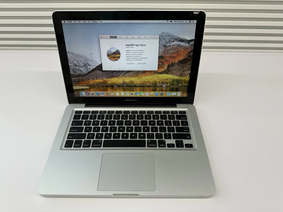 MacBook Pro シルバー macOS High Sierra 2010 MacBook Pro macOS 10.13, High Sierra 2010 Apple Laptops for sale