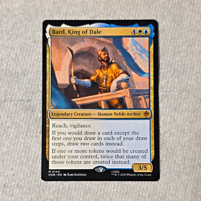 Wizards of the Coast MTG Bard, King of Dale 0144 Mythic Ext Art Regular 3/5
