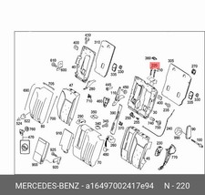Mercedes-Benz Führung GL X164 A16497002417E94 Original Neu Mercedes-Benz Führung GL X164 A16497002417E94 Original Neu
