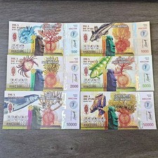 Easter Island Rongo Fantasy Polymer Banknote Set 6pcs Isla De Pascua Money