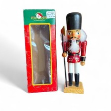 Vintage Kurt Adler 10  Christmas Nutcracker Old World Wooden Hand Crafted w/ Box