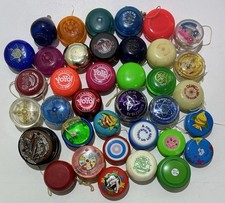 LOT of 37 Vintage Yo-Yo's Classic Duncan Imperial Butterfly Sparkle Toy Yoyo