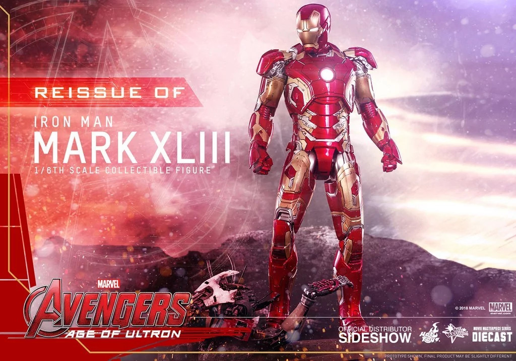 Hot Toys Iron Man Mark XLIII Age of Ultron Diecast 1:6 Scale