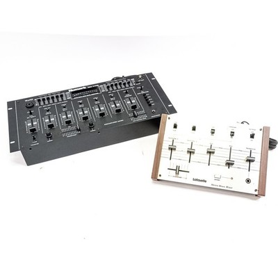 Numark DM1180 & Lafayette Stereo Disco Mixer Lot FOR PARTS / REPAIR