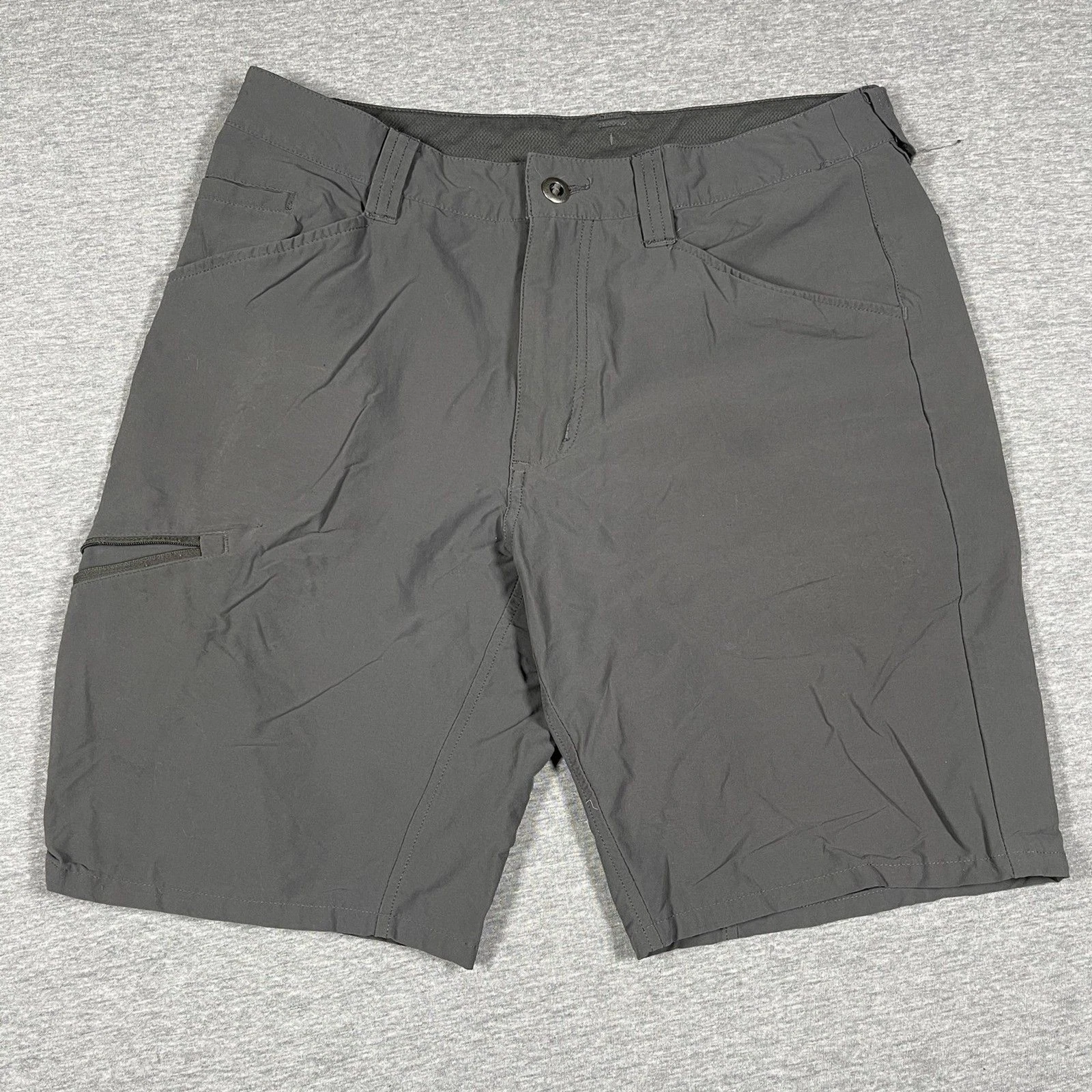 Patagonia Cargo Shorts Mens 32 Gray Nylon Spandex Microfiber Casual Comfort