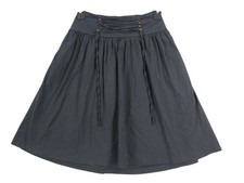 Express Black A-Line Skirt With Lace-Up Detail Side Pockets Size 4 steampunk