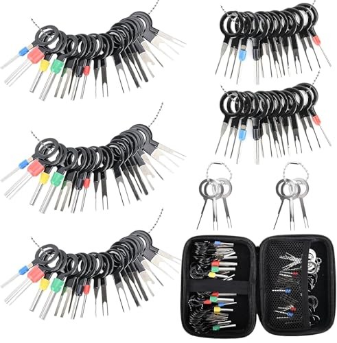 Terminal Pin Removal Tool Kit 82 Pcs Depinning 82 PCS (Black - Case Storage)