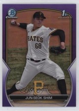 2023 Bowman Chrome Prospects Purple Refractor 17/250 Jun-Seok Shim #BCP-153 00em