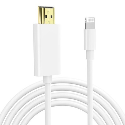 Lightning to HDTV Cable for iPhone Digital AV Adapter 1080P HD Video Sync Scr...