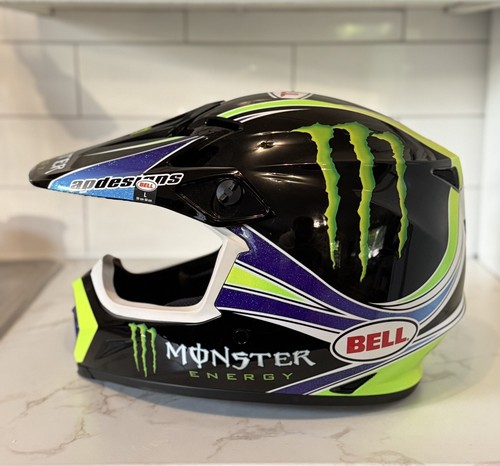 Monster Energy Bell MX-9 Helmet Motorcycle Motocross Pro Circuit, Size Large - Picture 6 of 9