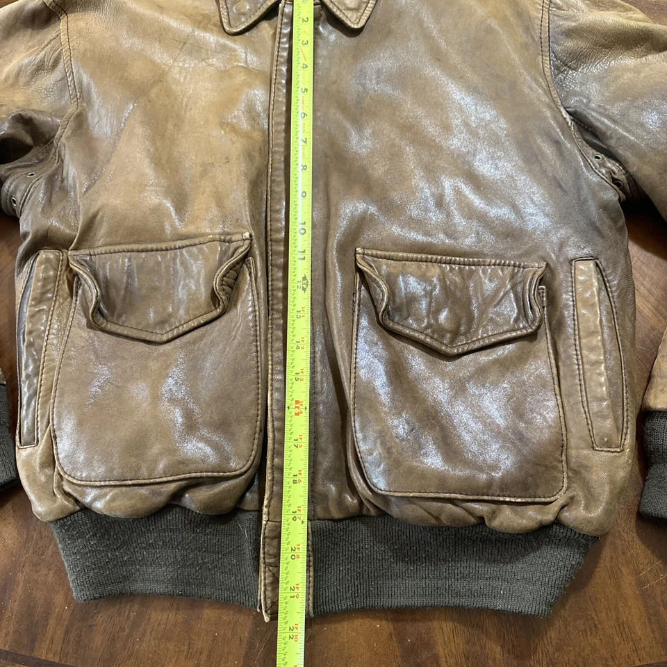 Jaqueta de couro marrom vintage Saks Fifth Avenue roupas reais tamanho G - Imagem 4 de 4