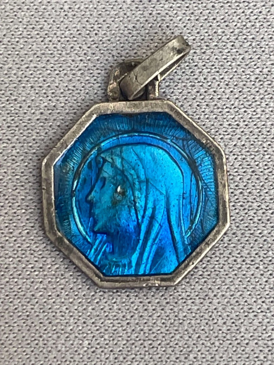 MÉDAILLE RELIGIEUSE ANCIENNE Sainte Bernadette De Lourdes Vierge Marie