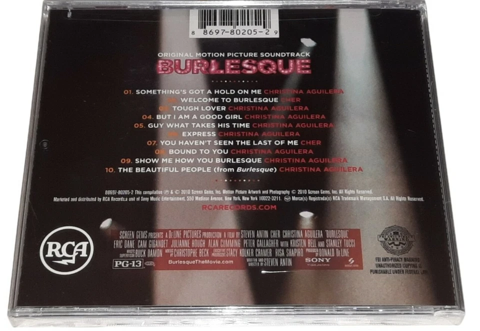 Burlesque Original Motion Picture Soundtrack Brand New Unopened CD - Image 2 of 4