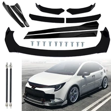 For Corolla SE LE Front Rear Bumper Lip Spoiler Body Kit Splitter Side Skirts