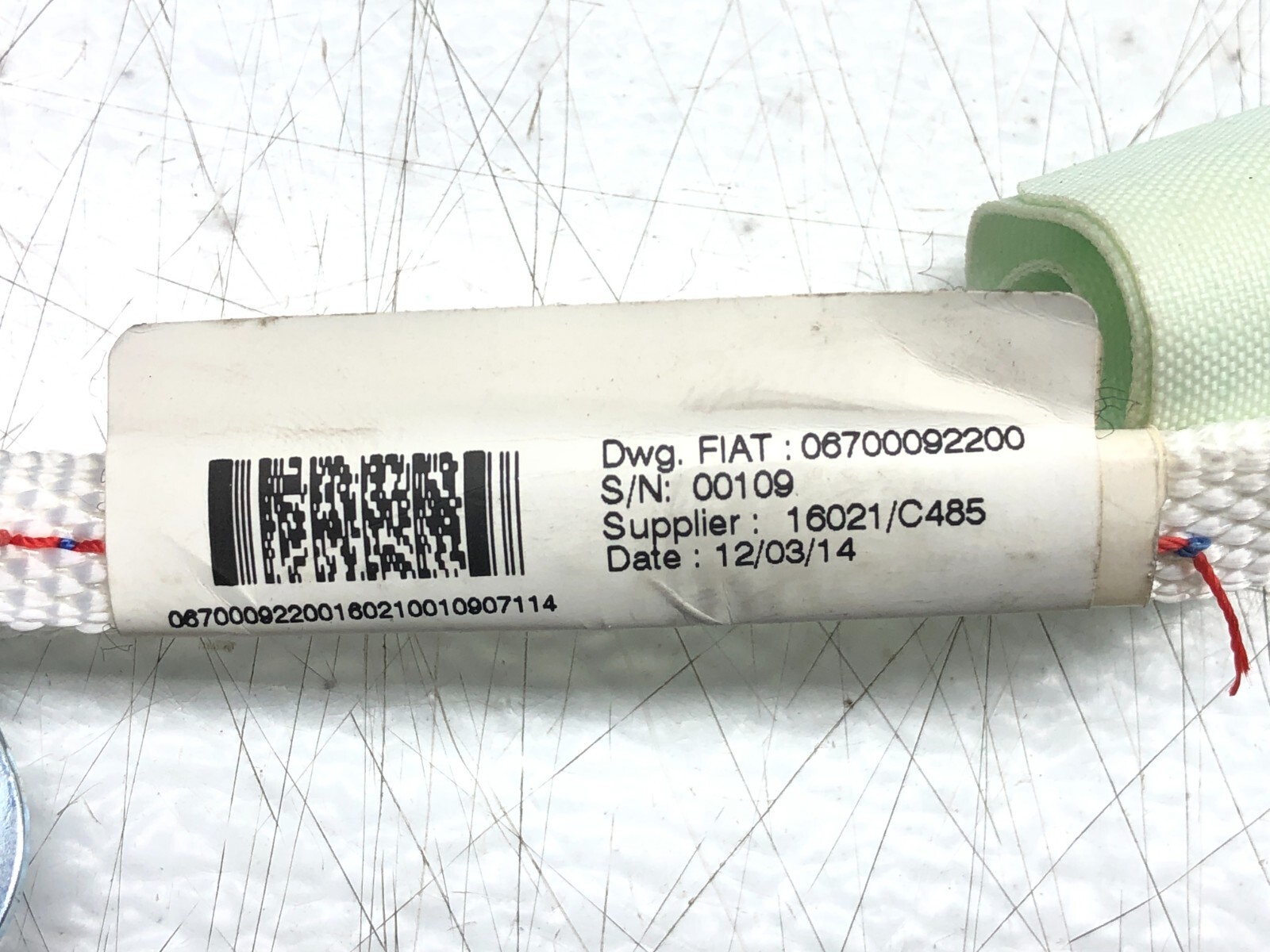 2014-2023 MASERATI GHIBLI RIGHT PASS SIDE ROOF CURTAIN HEAD AIRBAG AIR BAG OEM.