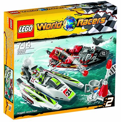 LEGO World Racers 8897 Entscheidung am Haifisch Riff Motorboote