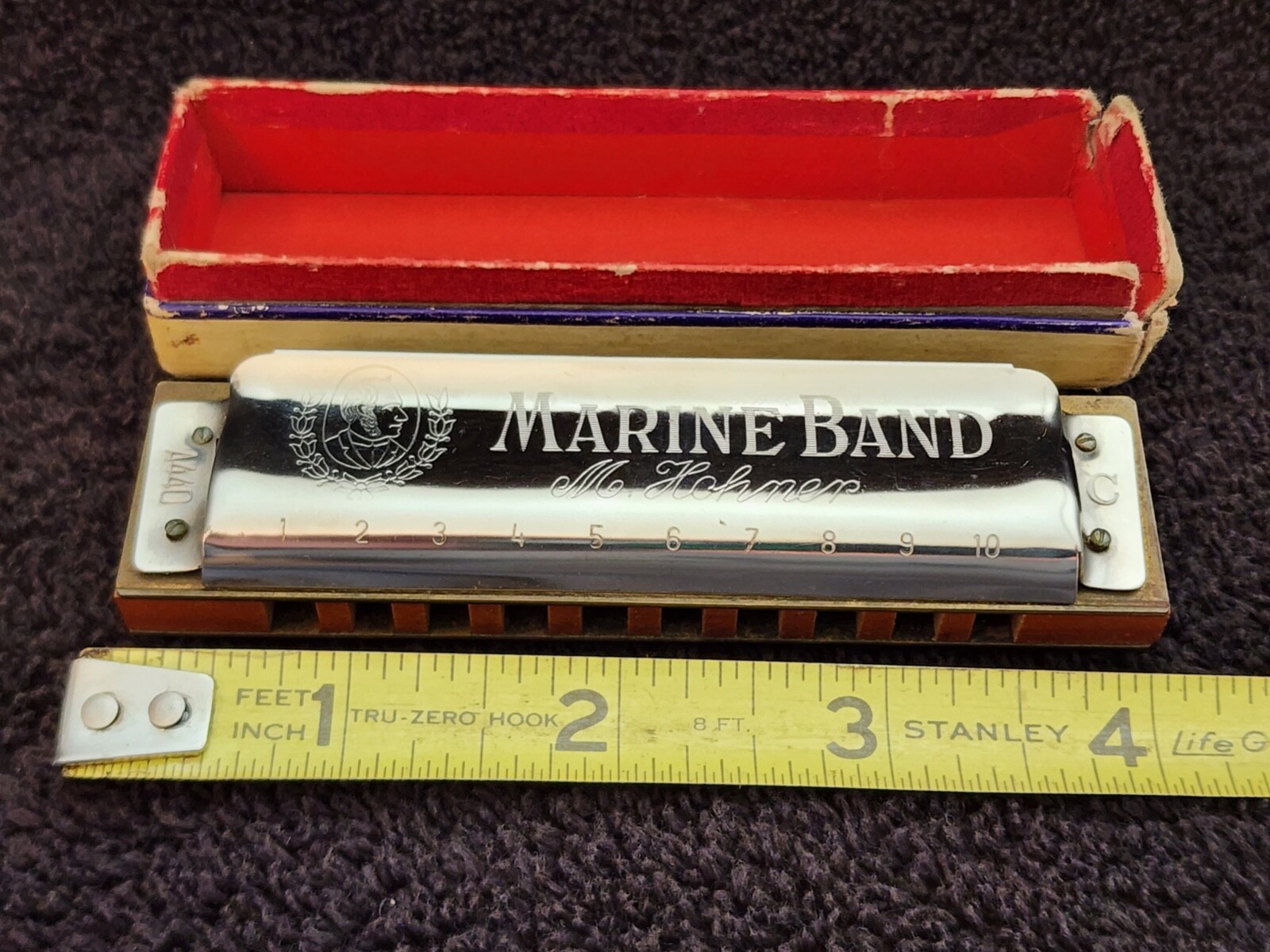 Vintage M. Hohner MARINE BAND harmonica A440 key of C eBay