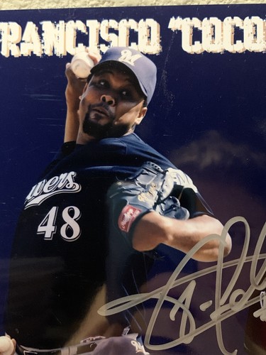 Francisco “COCO” Cordero Signed Milwaukee Brewers 8x10 Photo LOF - Picture 3 of 4