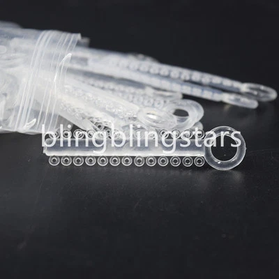 MARKENLOS 1 Pack Dental Orthodontic Ligature Ties 1040 Pcs Ligaturen Tie Transparent Clear