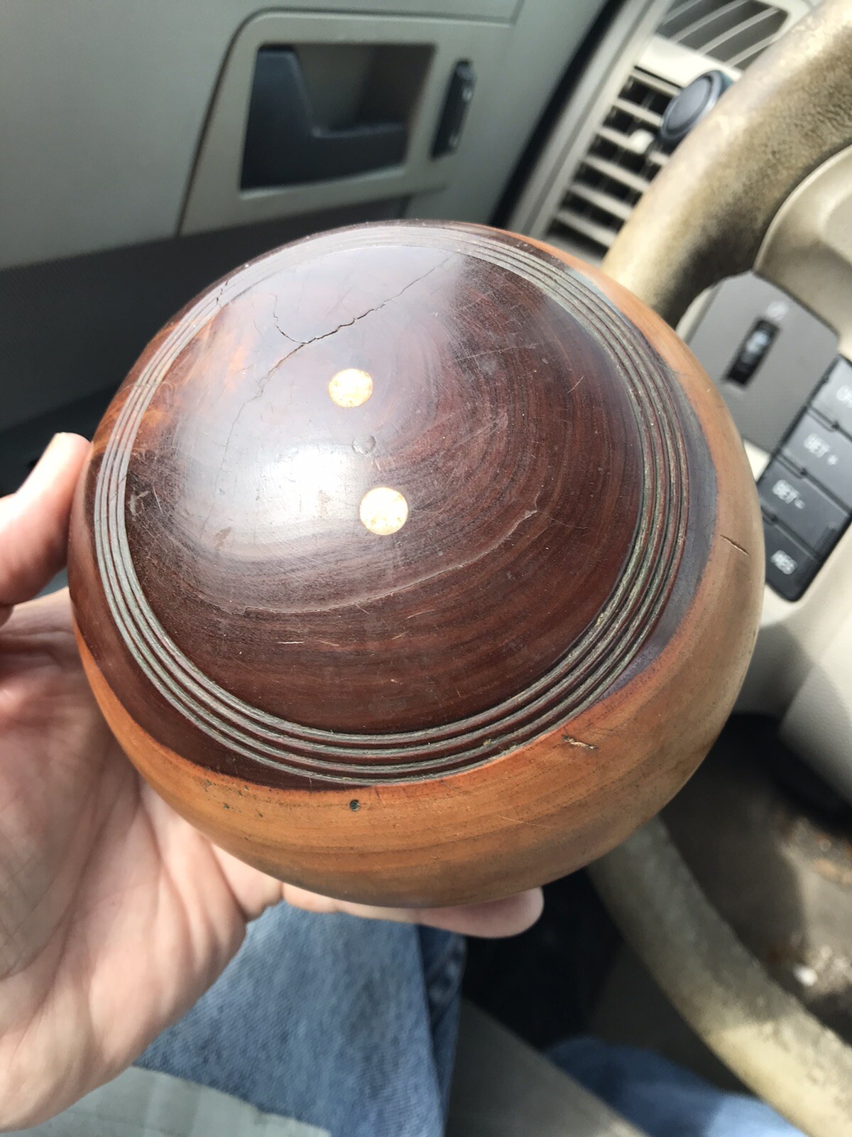 Antique England Wood Lawn Bowling Bocce Ball eBay
