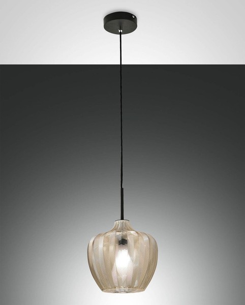Fabas Luce Pendelleuchte Gallura E27 Ø250Mm Champagner-image