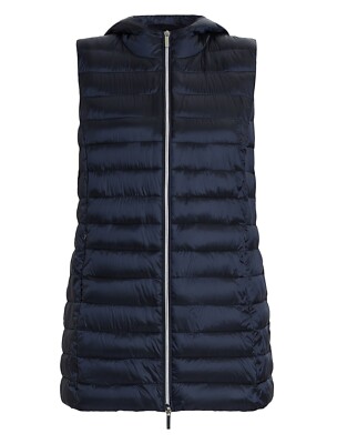 PERSONA By MARINA RINALDI Maxi Gilet Trapuntato Donna Blu