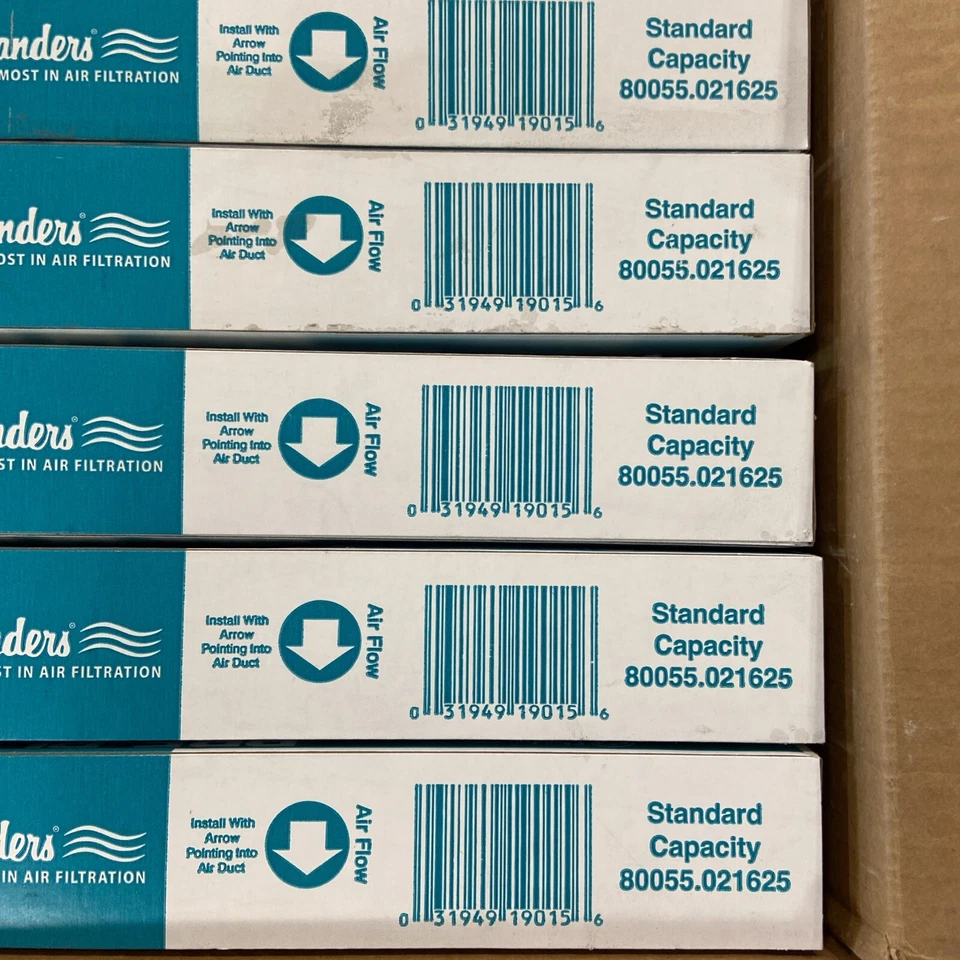 Lote de 12 filtros de aire plisados para horno de CA Flandes 16x25x2 MERV Foto 3 de 4