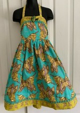 ART  SOUL Bercot Yours Truly Full Twirl Butterfly Halter Sundress Dress Girl 8