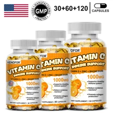 Vitamin C, VITAMIN D +ZINC+Magnesium,Immune Support&Promotes Collagen Production