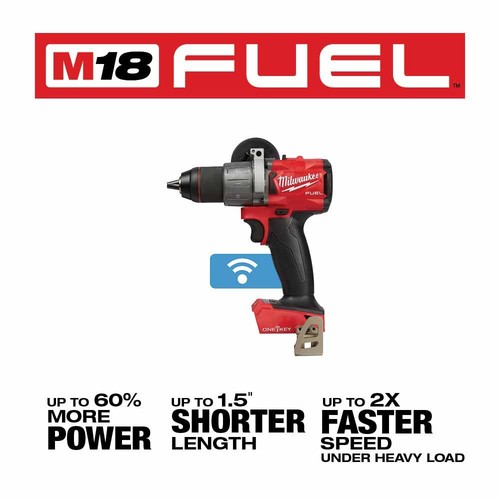Milwaukee Tool 2806-20 M18 Fuel 1/2 in. Hammer Drill with One Key