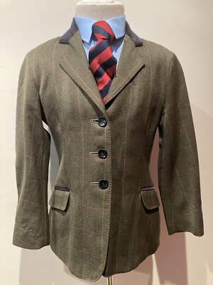 Kinder Alexander James grün Tweed Show Sakko Größe 26  #144