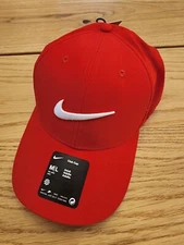 Nike Club Structured Swoosh Hat Size M/L University Red Cap FB5625 657 Nwt