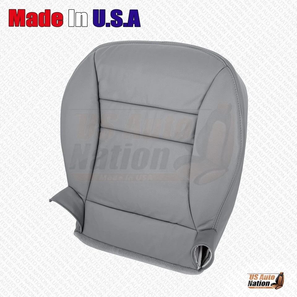 Cubierta de asiento de cuero genuino gris ópalo para parte inferior del conductor Lincoln Mark 8 1993-1996 Foto 4 de 4