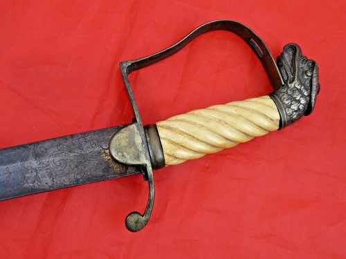 FINE QUALITY ANTIQUE American Eagle Head Sword EARLY 19th CENTURY dagger blade