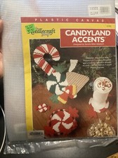 Vintage Christmas Plastic Canvas Kit The Needlecraft Shop NIP Coasters, Magnets