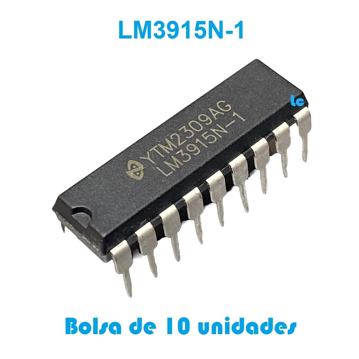 Circuito Integrado LM3915N-1 - DIP 18 - Display LEDS LCD - Bolsa De 2 Unidades - Foto 3
