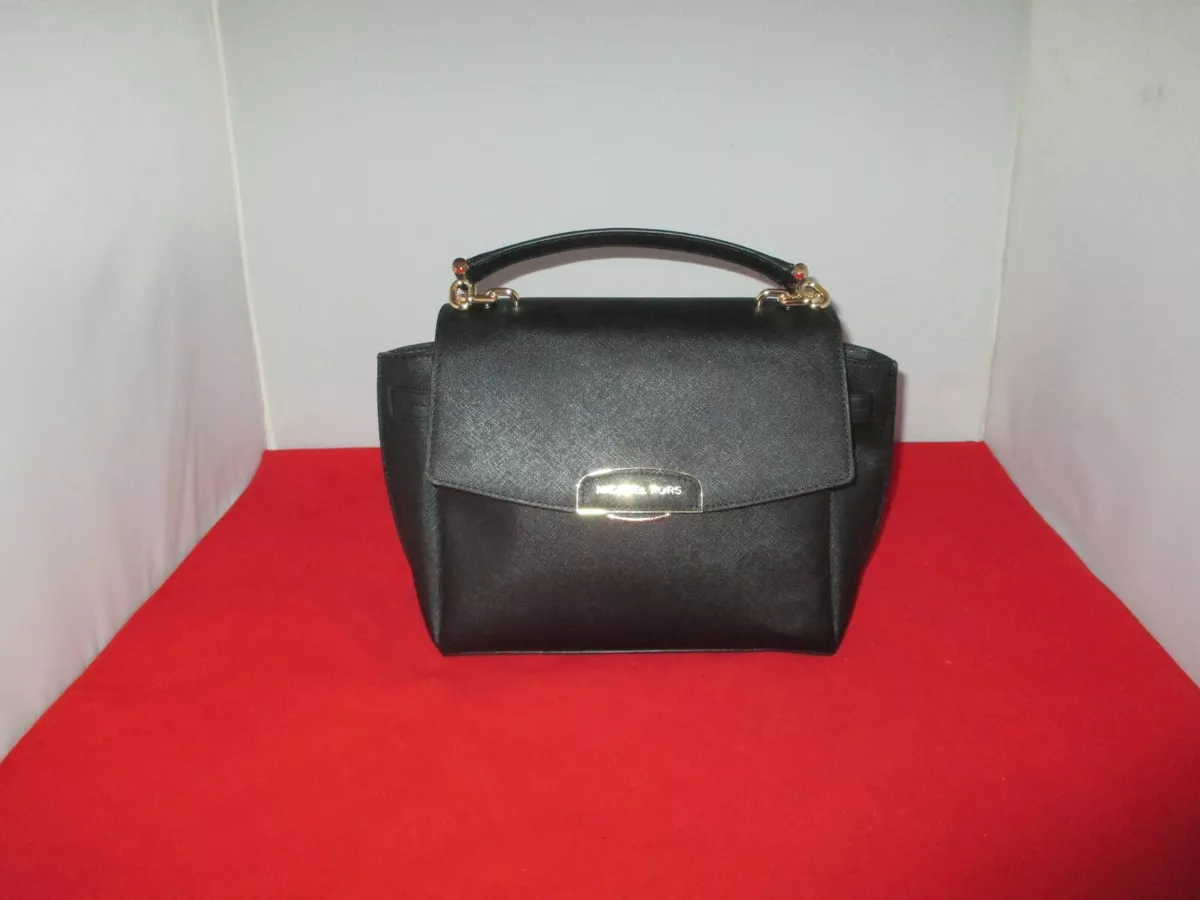 Michael kors black bag with red interior sales