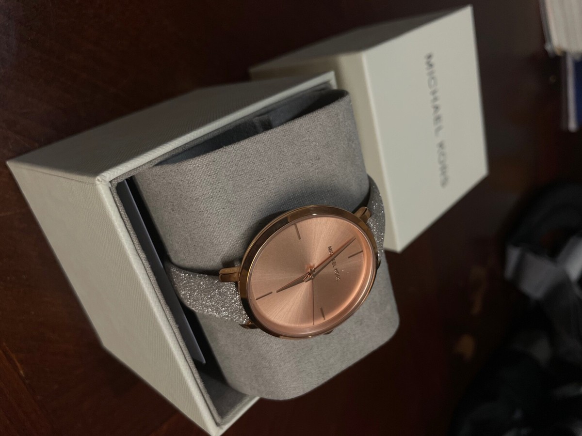 特価！Michael Kors Charley Rose Gold Leather Watch MK2794 Michael Kors MK2794 Charley Women's Rose Gold Leather 38mm