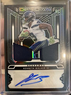 2022 Obsidian KENNETH WALKER III RC RPA /175 Seahawks Rookie Patch
