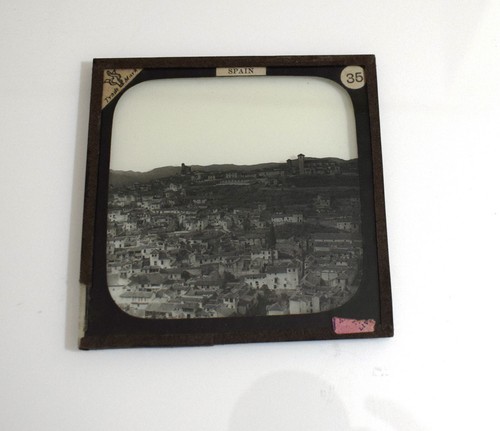 CIELO BAJO GRANADA SPAIN C1890 ANTIQUE Magic Lantern Slide PHOTOGRAPH - Picture 2 of 3