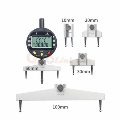High Accuracy Digital Radius Gauge Indicator 5 Changeable Jaw Measurement Tool