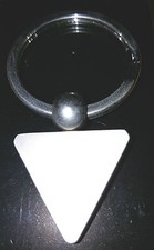 Schlüsselanhänger Schmuckanhänger DREIECK Metall massiv gravierbar  950953683