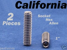 2 x Pieces 1/4"-20 Camera Tripod Hex Screw Bolt Bracket DSLR Rig Rigs Mount 1" 