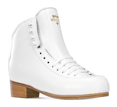 GRAF WINDSOR Figure Skates WHITE women size UK 3.5M